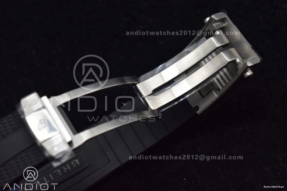 SS Best Comfortable 1165 on A Black BLSF Black Dial Automatic Rubber RG 42 SuperOcean Edition Strap 1:1 0726